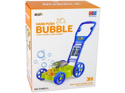 Kosiarka Maszyna do Baniek Mydlanych Niebieska Bańki Mydlane Muzyka LEAN Toys