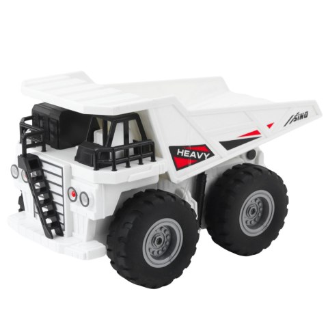 Ciężarówka Wywrotka Zdalnie Sterowana RC Światła Dźwięki Biała 1:24 LEAN Toys