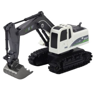 Koparka Gąsienicowa Zdalnie Sterowana RC Światła Dźwięki Biała 1:24 LEAN Toys