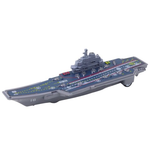 Lotniskowiec Militarny Wojskowy Napęd Światła Dźwięki 24 cm LEAN TOYS