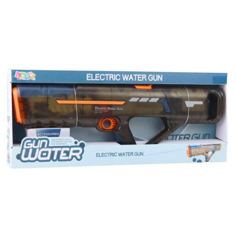 Elektryczny Pistolet Karabin Na Wodę Akumulator Przeźroczysty Czarny 55 cm LEAN Toys