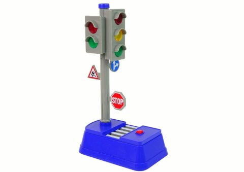 Zestaw Znaków Drogowych Światła Dźwięki 23 cm LEAN Toys