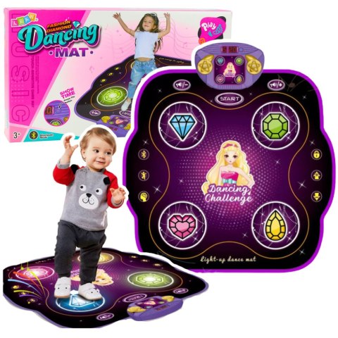 Interaktywna Mata Taneczna Muzyczna Dla Dzieci z Bluetooth 9 Poziomów Gry LEAN Toys
