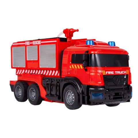 Robot Samochód Straż Pożarna 2w1 Zdalnie Sterowany RC Światła Dźwięki Woda LEAN Toys
