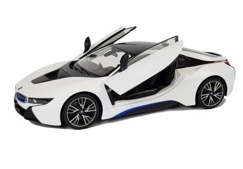 Auto R/C BMW i8 Rastar 1:14 Biały Drzwi Automatyczne Rastar