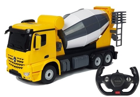 Auto R/C Mercedes-Benz Arocs Rastar 1:14 Żółte na Pilota Rastar