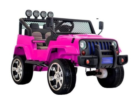 Auto na Akumulator S2388 Jeep Różowy 4x45W LEAN CARS