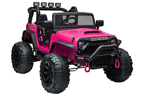 Auto na akumulator Jeep JC666 Różowy Lakierowany LEAN CARS