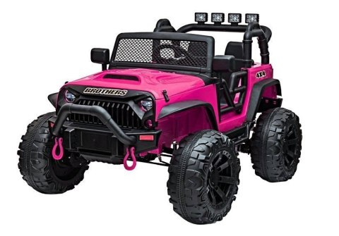 Auto na akumulator Jeep JC666 Różowy Lakierowany LEAN CARS