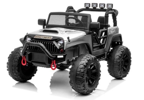 Auto na akumulator Jeep JC666 Srebrny Lakierowany LEAN CARS