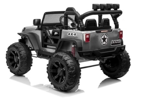 Auto na akumulator Jeep JC666 Srebrny Lakierowany LEAN CARS
