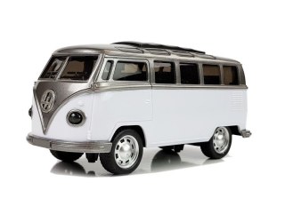 Autobus Resorak z Napędem Frykcyjnym Na Baterie Światła Dźwięki Biały LEAN Toys