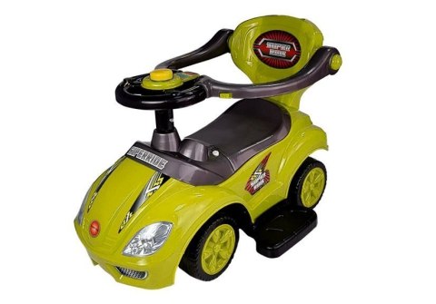 Jeździk z Pchaczem Mega Car 3w1 Żółty LEAN CARS