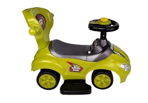 Jeździk z Pchaczem Mega Car 3w1 Żółty LEAN CARS