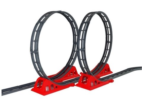 Pociąg Tor Wyścigowy Dwie Pętle 126 cm LEAN Toys
