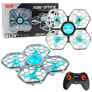 Dron Zdalnie Sterowany RC Syma X26 PRO Akrobacje Światła LED WIFI LEAN Toys