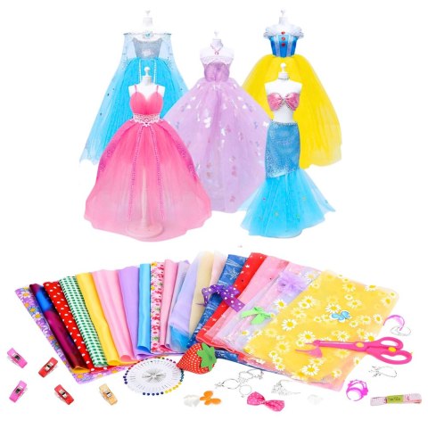 Zestaw Kreatywny DIY Projektowanie Szycie Ubrań Dla Lalek LEAN Toys