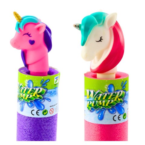 Piankowa Broń Pompka Pałka Na Wodę Jednorożec Różowa Fioletowa 35 cm LEAN TOYS