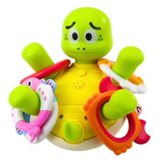 Interaktywna Zabawka Do Kąpieli Żółw Z Fontanną Kolorowe Kółka LEAN Toys