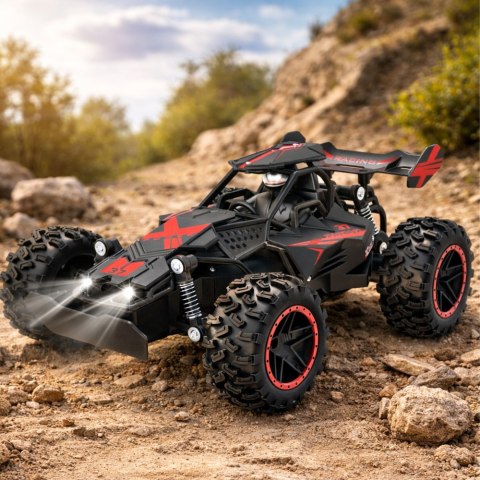 Samochód Zdalnie Sterowany RC Terenowy Czerwony 1:18 20 km/h LEAN Toys