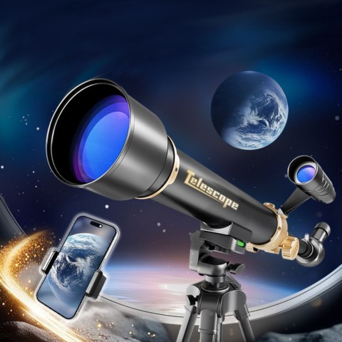 Teleskop Astronomiczny Edukacyjny Aluminiowy Akcesoria Statyw 1.35 M LEAN Toys