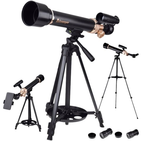 Teleskop Astronomiczny Edukacyjny Aluminiowy Akcesoria Statyw 1.35 M LEAN Toys