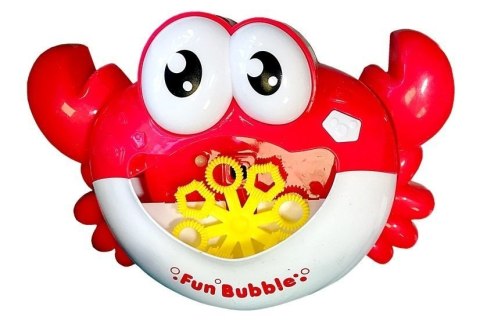 Maszyna do Baniek Mydlanych Krab Czerwony LEAN Toys