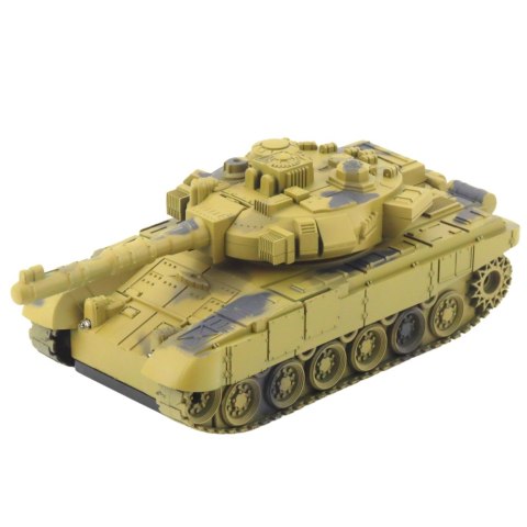 Czołg Wojskowy T90 Zdalnie Sterowany RC Światła Dźwięki Piaskowy 1:18 LEAN Toys