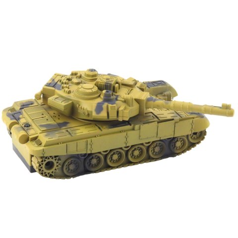 Czołg Wojskowy T90 Zdalnie Sterowany RC Światła Dźwięki Piaskowy 1:18 LEAN Toys