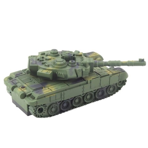 Czołg Wojskowy T90 Zdalnie Sterowany RC Światła Dźwięki Zielony 1:18 LEAN Toys