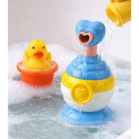 Zestaw Zabawki Do Kąpieli Kaczuszka Dozownik Mydła Kubeczek Niebieski LEAN Toys