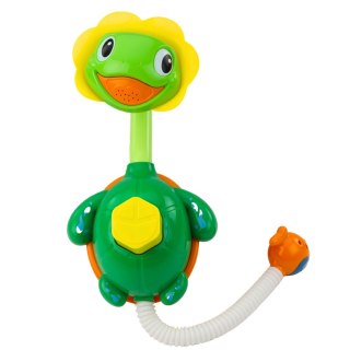 Zabawka Do Kąpieli Żółw Z Rybką Fontanna Prysznic Przyssawki LEAN Toys
