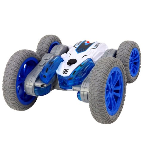 Autko Kaskaderskie Zdalnie Sterowane RC Światła Dym Drift 360° Niebieski LEAN Toys
