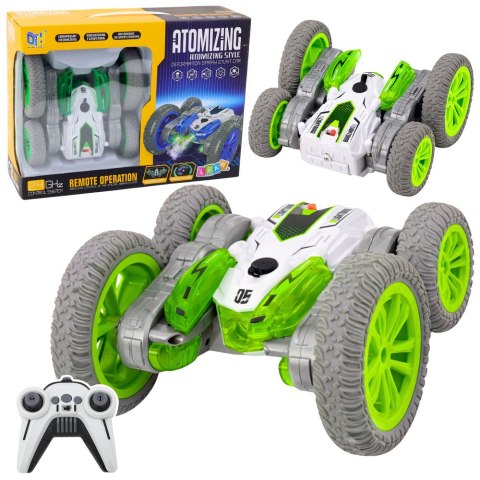 Autko Kaskaderskie Zdalnie Sterowane RC Światła Dym Drift 360° Zielone Marka niezdefiniowana