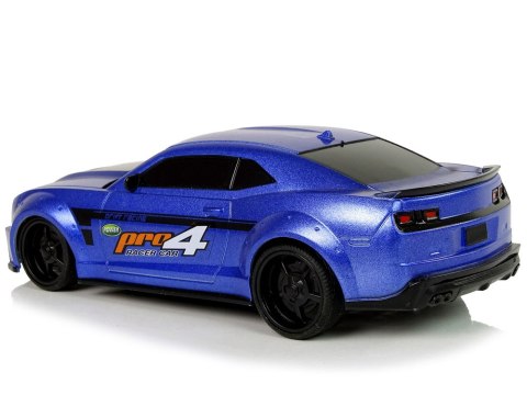 Zdalnie Sterowane Auto Sportowe 1:24 Wyścigi Niebieski Przyciemniane Szyby LEAN Toys
