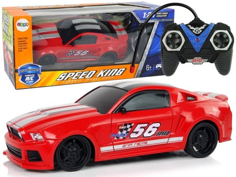 Auto Sportowe R/C 1:24 Wyścigi Czerwone Przyciemniane Szyby LEAN Toys