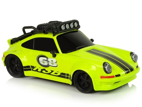 Samochód Sportowy 1:18 Zielone Koło Zapasowe Pilot LEAN Toys