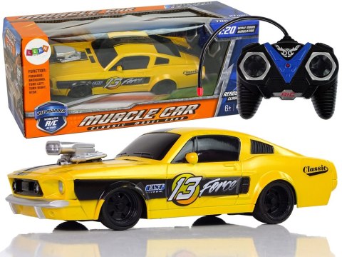 Zdalnie Sterowane Auto Sportowe 1:20 Żółte Pilot LEAN Toys