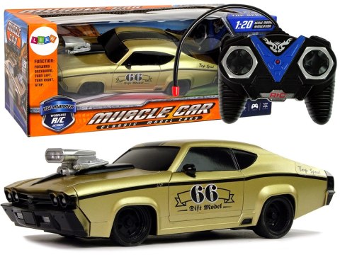 Zdalnie Sterowane Auto Sportowe Klasyczne 1:20 Złote Pilot LEAN Toys