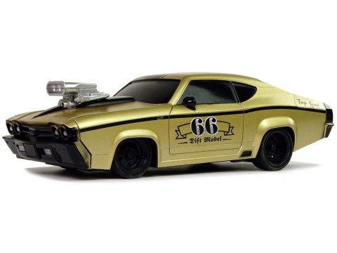Zdalnie Sterowane Auto Sportowe Klasyczne 1:20 Złote Pilot LEAN Toys