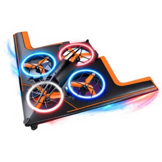 Dron Zdalnie Sterowany RC Latający Quadcopter Światła LED Aplikacja LEAN Toys