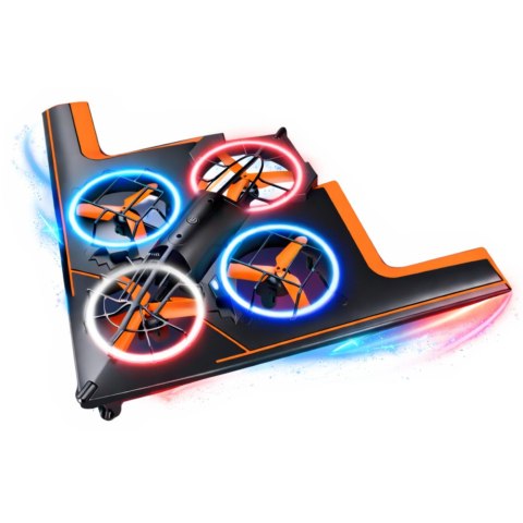 Dron Zdalnie Sterowany RC Latający Quadcopter Światła LED Aplikacja LEAN Toys