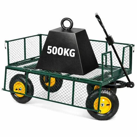 Wózek Ogrodowy Transportowy Składany Przyczepka Stalowa 200 kg LEAN