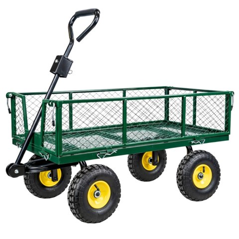 Wózek Ogrodowy Transportowy Składany Przyczepka Stalowa 200 kg LEAN