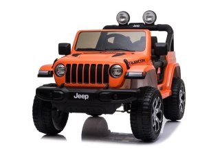 Auto na Akumulator Jeep Rubicon 4x4 Pomarańczowy LEAN CARS