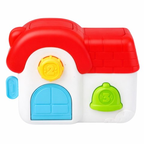 Domek Interaktywny Edukacyjny Dla Malucha Wyskakujące Zwierzątka LEAN Toys