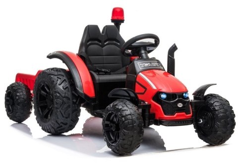 Traktor na akumulator z Przyczepą HZB-200 Czerwony LEAN CARS