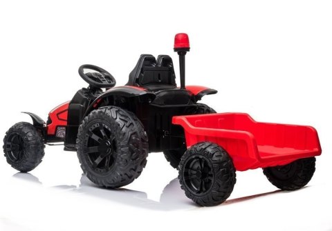 Traktor na akumulator z Przyczepą HZB-200 Czerwony LEAN CARS