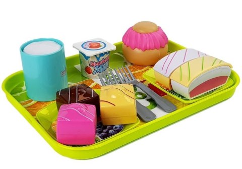 Zestaw Jedzenia Deser Ciasto z Tacką LEAN Toys