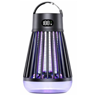 Elektryczna Lampka Owadobójcza Na Komary Światło UV Czarna LEAN